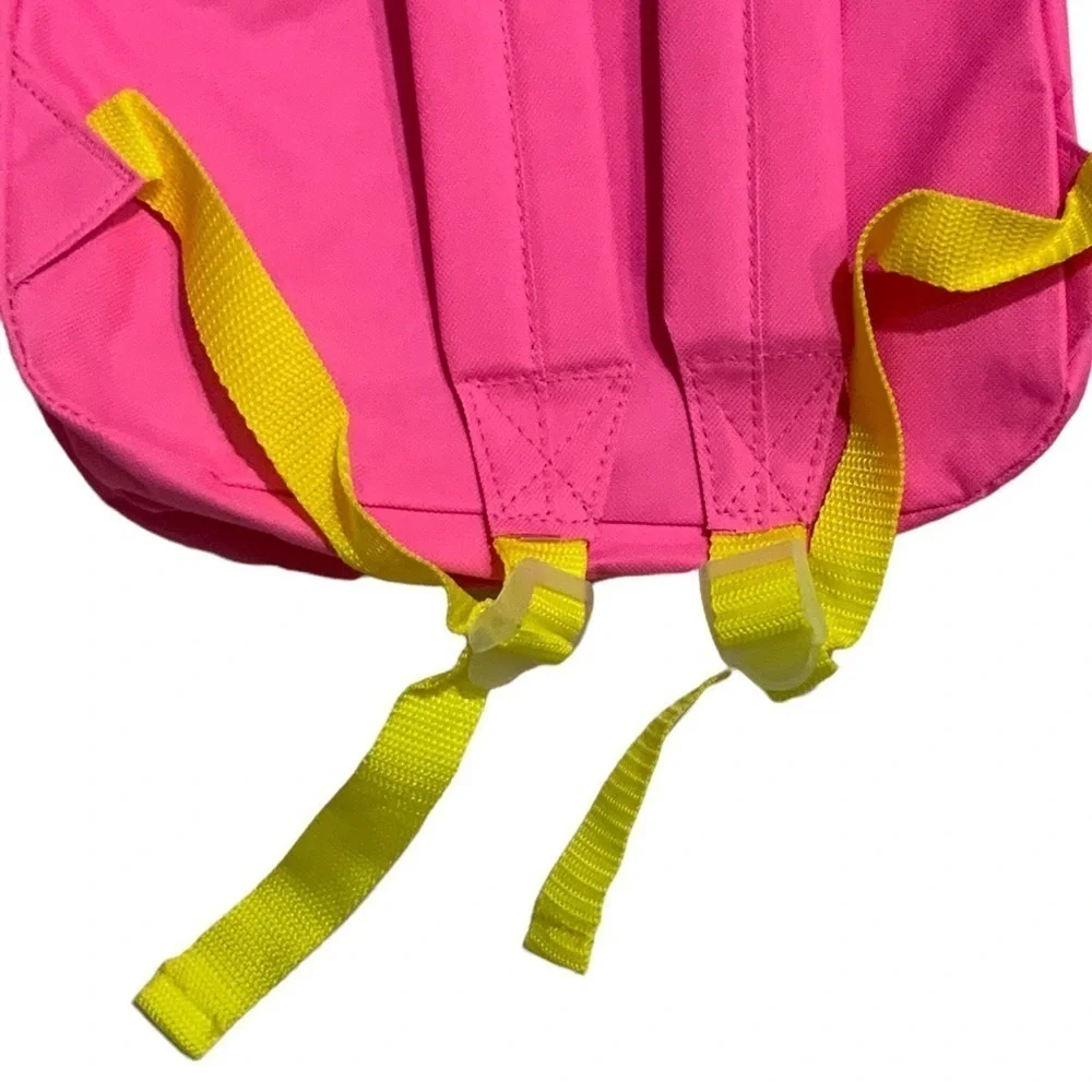 Trailmaker Girls' LLAMA Print Backpack Adjustable Padded Straps Pink Blue 17 in